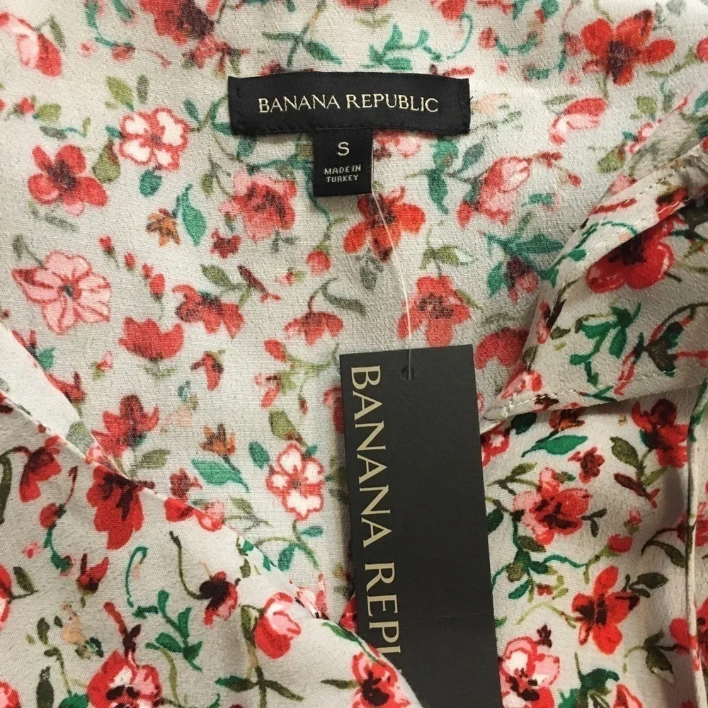 Banana Republic floral blouse